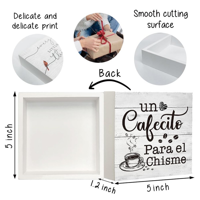 Qubereeree Stylish Coffee Bar Cafe Station Signs,Funny Spanish Decoration Sign