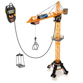 DICKIE TOYS Mighty Construction Crane with Remote Control, 48" inches and 350 Degree Rotation Trolley, for Ages 3 and up