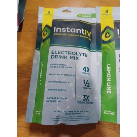 Instant IV Electrolytes Powder Drink Mix  Advanced Hydration Lemon Lime16 Pk