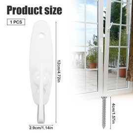 Gliding Door Thumb Latch, Stainless Steel Sliding Glass Door Lock Replacement Parts with Screws Fit for Andersen Narroline Perma-Shield Frenchwood Gliding Patio Door