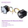 DMiotech Synchronous AC Reduction Motor with Motor Bracket 50KTYZ AC110V