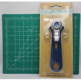 Greenbrier International 2 PC Lot Cutting Mat Self Healing & Roller Cutter Sewing