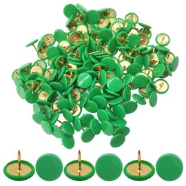 Ruidee 150 Pcs Thumb Tacks Push Pins Board Pins for School, Office, Map, Photo Wall, Cork Board Bulletin (CTD/Green)