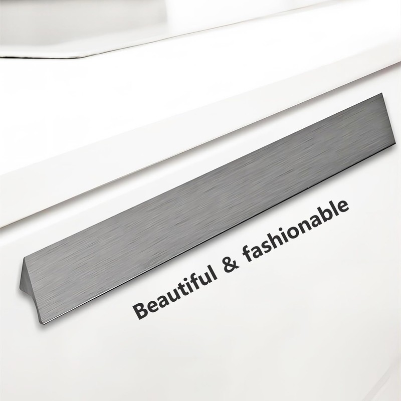 Ctyjia 2 PCS Modern Drawer Pulls, Furniture Finger Edge Pull