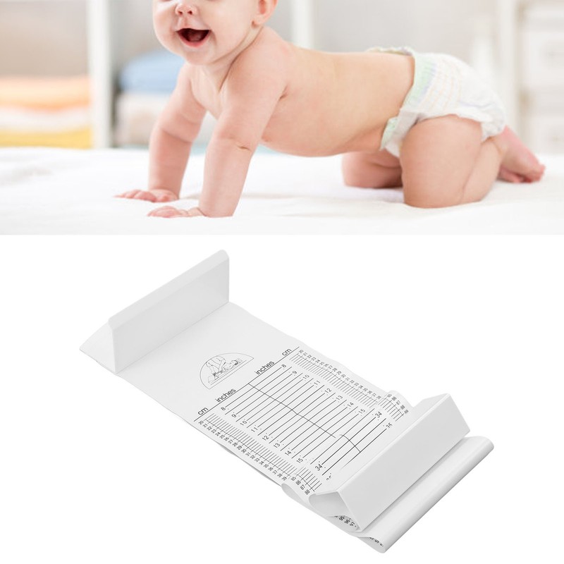 Infant Measure Mat Baby Height Measuring Ruler Washable Collapsible Household