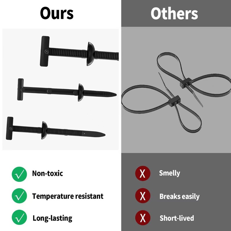 Nylon Universal Cable Tie Buckle,Universal Cable Tie Buckle for Auto,50PCS