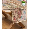 Ethnic Cotton Decorative Indian Dinning Art Table Patchwork Beads Embroidered