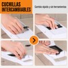 LSXD Cortador de Verduras, Picador Multifuncional 12 en 1, Blanco