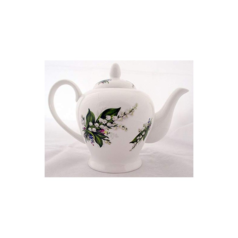 Lily of The Valley Teapot Fine Bone China 20oz Lilies