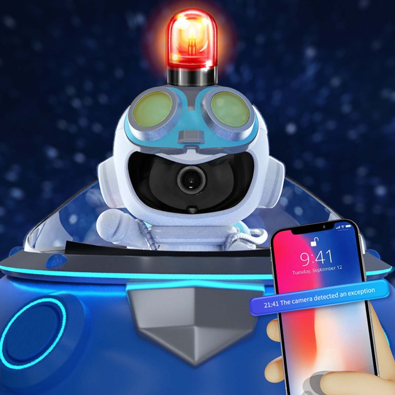 Security Camera Wireless WiFi Spaceman Robot Shape 1080p HD Night