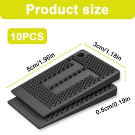 SGERUFZ 10 Plastic Wedges, Furniture Wedges, Underboards, Furniture Leveling Pads, Table Wedges, Leveling Wedges, Cabinet Washers, Table Leg Levelers (for DIY)