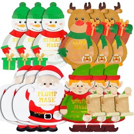SpaLife Beauty Santa’s Workshop Christmas Face Mask Bundle | Korean Facial Masks | Hydrating, Soothing and Firming Sheet Mask Set | Christmas Face Masks for Women | Spa Party Favors | 12 Pack