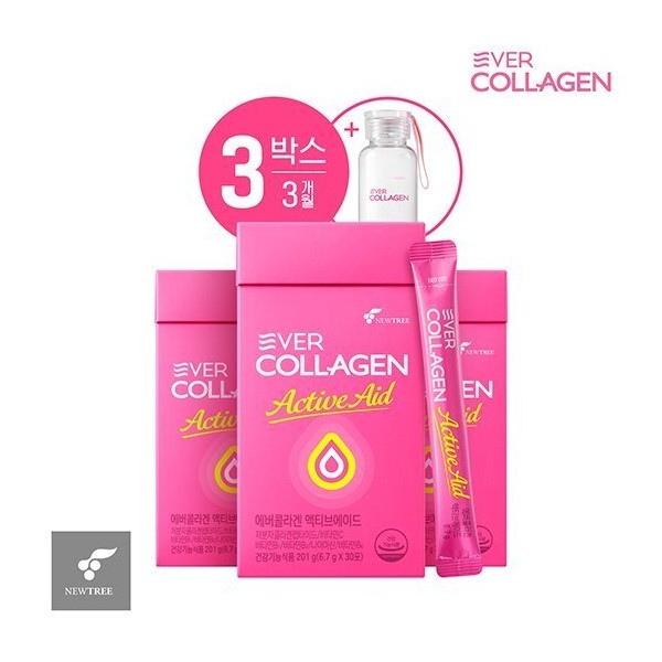 Ever Collagen Active Aid 3 months + bottle, single option / 에버콜라겐 액티브 에이드 3개월 + 보틀, 단일옵션