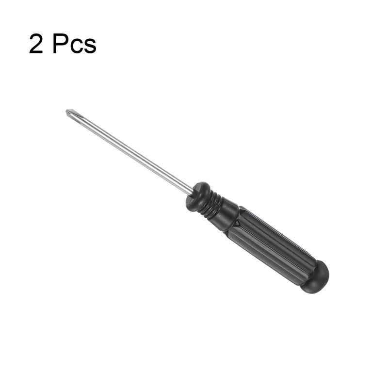 uxcell Mini Phillips Screwdriver, 2.5mm Cross Head with Black Handle