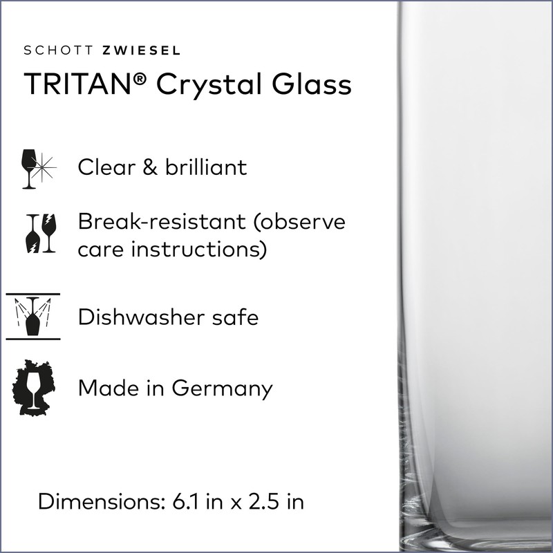 SCHOTT ZWIESEL Convention Longdrink Glass(Set of 6), Iced Beverage Glasses
