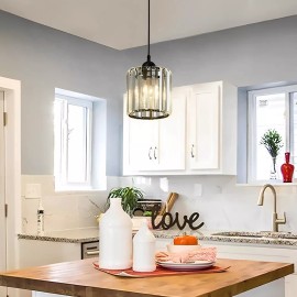 Lumoku Lámpara Colgante Lámpara De Techo Cristal Moderna Decorativa