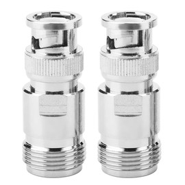 Ouitble Type N Female to BNC Male RF Male 2pcs BNC Male Coaxial Adapter Test Converter for CCTV Security Camera