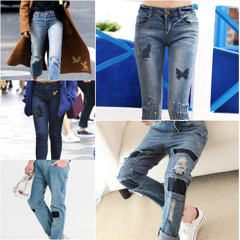 Iron On Patches for Clothing Jeans 30 PCS, Denim Repair
