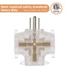 GOMEN 3-Outlet Grounding Adapter, Heavy Duty 3 Way Plug Adapter,