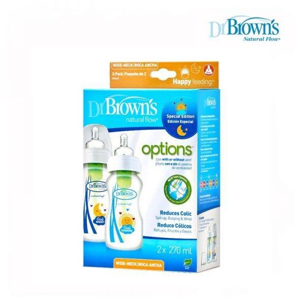 DR. BROWN'S NATURAL FLOW OPTIONS+ BABY BOTTLES SPECIAL EDITION, FOR