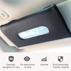 Car Visor Tissue Holder, PU Leather Napkin Box, 2-Pack, Black