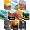 20 Pack National Park Mini Notebook Pocket Adventure Notebook Memo