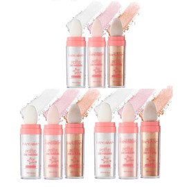 Fairy Dust Highlighting Powder - Full Body Pearlescent Glitter for Face and Eyes, Sparkling Party Holiday Body Glitter - Color: 9PCS