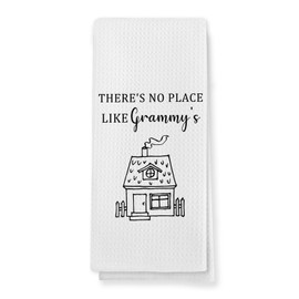 Grammy's House Gifts Kitchen Towels, Gifts for Grandma Hand Towels for Kitchen Decor, Grammy Mothers Day Birthday Gift Dish Tea Towel, 16x24 Inch