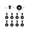 Generic Snowboard Binding Screws, Stainless Steel Replacement Hardware, 12-Pack —