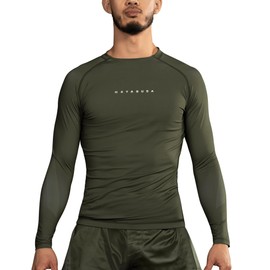 Hayabusa Core Rash Guard for Men Long Sleeve - Blue, Medium