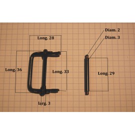 Sommap 1 x buckle for diving fins made of rubber, type Alcyon, Jetfin
