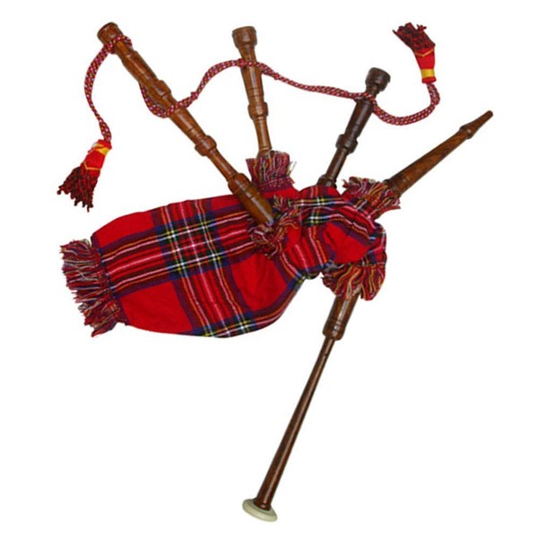 New Baby Mini Bagpipe Toy Tartans Miniature Playable with Cord
