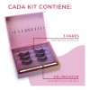 Everbelle Pestañas Magnéticas Premium + Delineador 3 Pares Reusables