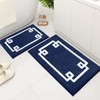 HOMEIDEAS Bathroom Rugs Sets 2 Piece, Soft and Water Absorbent
