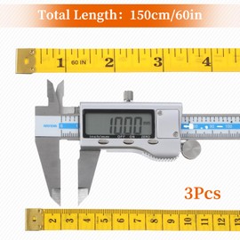 Ymapinc 3 Pack Clothes Measuring Tape, 60-inch Double-Sided Soft Measuring Tape for Body Sewing Flexible Cloth for Seamstress Fabric Clothing Tailors Ruler (Yellow)