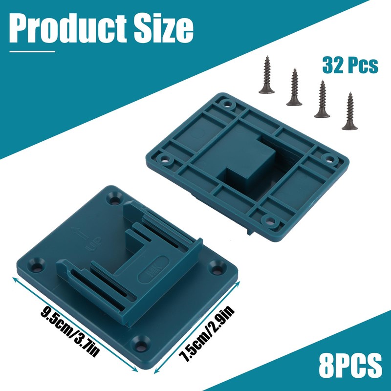 GBACHOOSE 8 Pack Tool Holder for Makita 18V 14.4V Drill