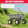 4.10/3.50-4 Flat Free Tire and Wheel, 4 Pack 10" Solid