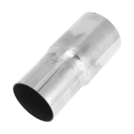X AUTOHAUX Mandrel Exhaust Pipe Adapter Concentric Reducer Car Exhaust Pipe Tubing Piping Adapter 2.25" OD to 2.35" OD 5" Length 201 Stainless Steel Silver Tone