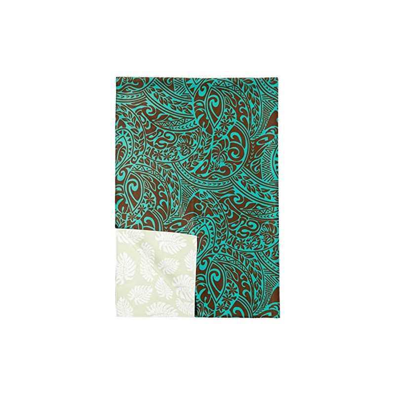1SP-THT-GRN "Dry Hawaiian Bath Towel" Tahitian Green Photocatalyst Microfiber, 35.4