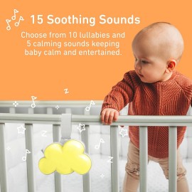 Pure enrichment Portable Sound Machine and Night Light For Baby or Crib 15 Sound PureBaby Cloud