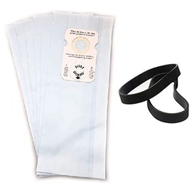 LEFITPA Replacement 6 Vacuum Bags Plus 2 Belts for Riccar Type B 8955 8850 8650 8950 8925 8920 for Simplicity 7700 7750 7850 7000 7200 7250 7300 Series