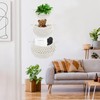 yuuzue 3 Tier Hanging Fruit Basket, Cotton Woven Wall Hanging