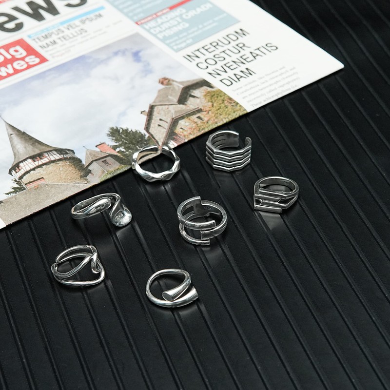 Yooping 925 Silver Ring, One Size Fits Most, Stylish, Cool,