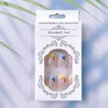 Short Press on French Tip Nails Almond Shape Cute Summer
