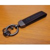 For Volvo RDesign Car Key Chain Auto Keyring Suede Black