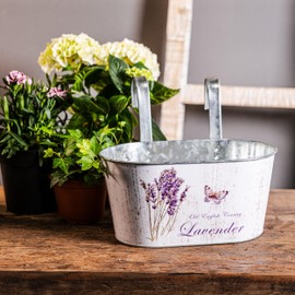 DARO DEKO Metal Hanging Pot with 2 Handles - 23 cm x 11 cm