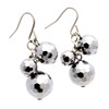 GOLD STONE Terahertz Earrings, For Both Ears, Grape Clusters, Sparkling,