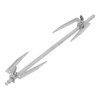 Barbecue Skewer, Stainless Steel Kebab Skewers, 27 cm Rotating Grill