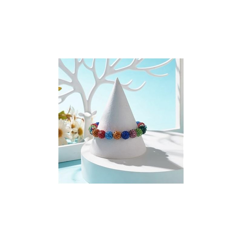 Multi colour Disco Balls/Shamballa Beads Stretchable Bracelet