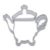 Staedter Teapot or Coffee Pot Embossing Cookie Cutter, Silver, 8